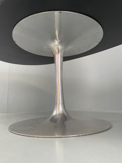 Vintage Arkana Tulip Table Oval Aluminium Base 1960s Maurice Burke EB11877