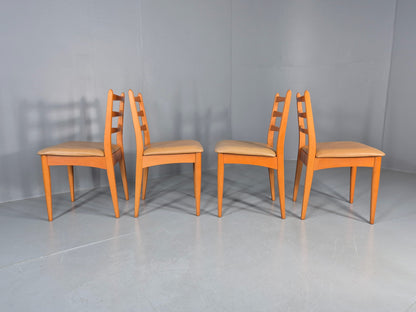 4 Vintage Schreiber Dining Chairs 1970s Retro Mid Century Dining Chairs EB12183