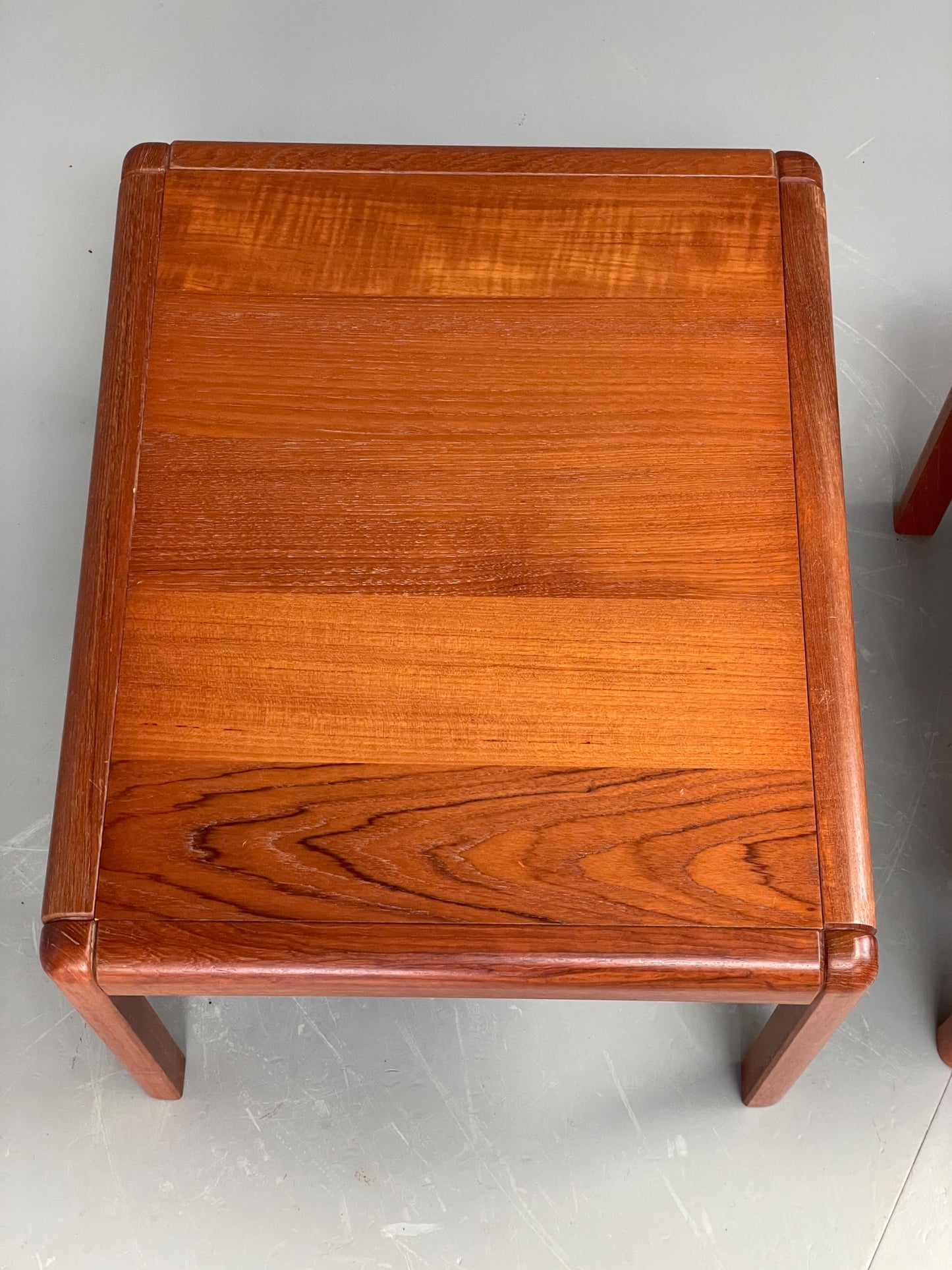 Vintage Teak Nesting Tables Retro 1970s Danish Design Side Table EB12217