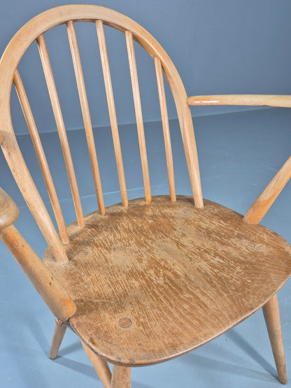 Vintage Ercol Windsor Carver Low Back 1960s Original EB12305