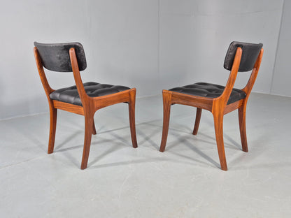 2 Vintage Dining Chairs Vanson Peter Hayward Design Retro MCM Teak EB10181