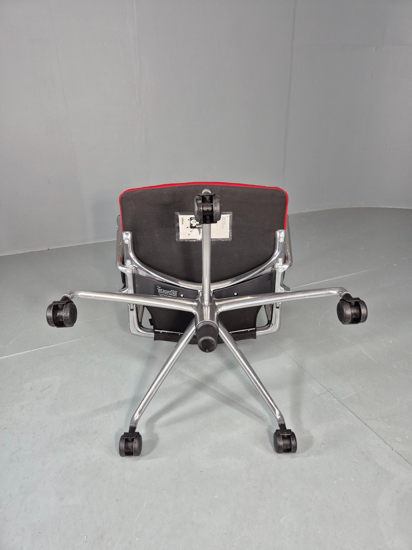 Vintage Vitra Media Office Chair Red and Black EB12245