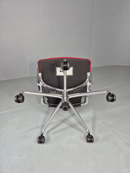 Vintage Vitra Media Office Chair Red and Black EB12245