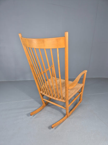 Vintage Wegner Rocking Chair J16 Model for Fredericia c1944 MCM Retro EB12231
