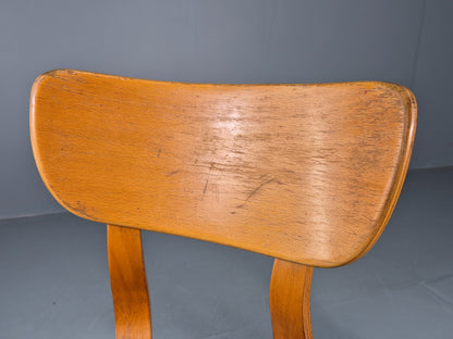 2 Vintage 1960s Dining Chairs with Bentwood Backs Apersite Brand Retro EB12224