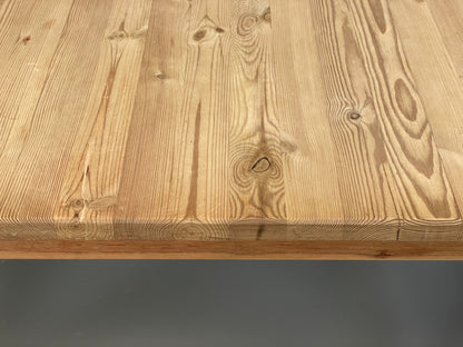 Vintage Ping Dining Table Extending Drop Leaf Chunky Solid Rustic EB10867