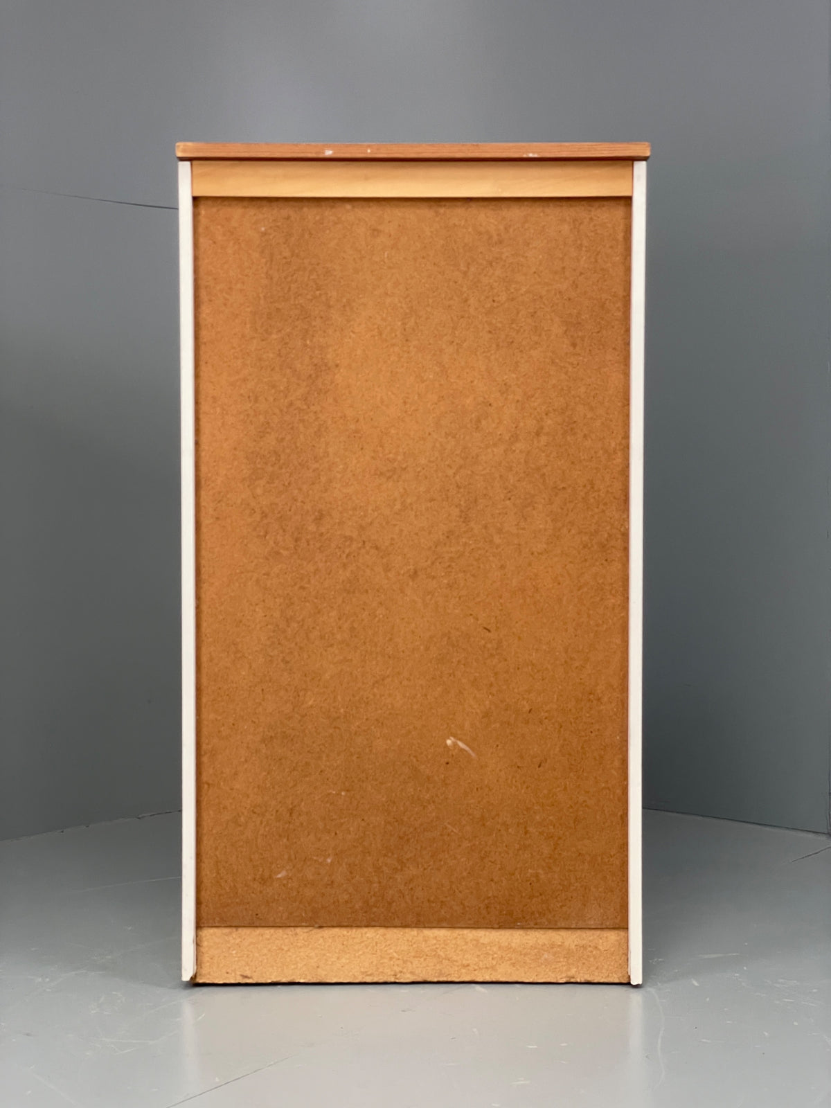 Vintage 1960s Teak Chest Of Drawers Tallboy Mid Century White Retro EB12959