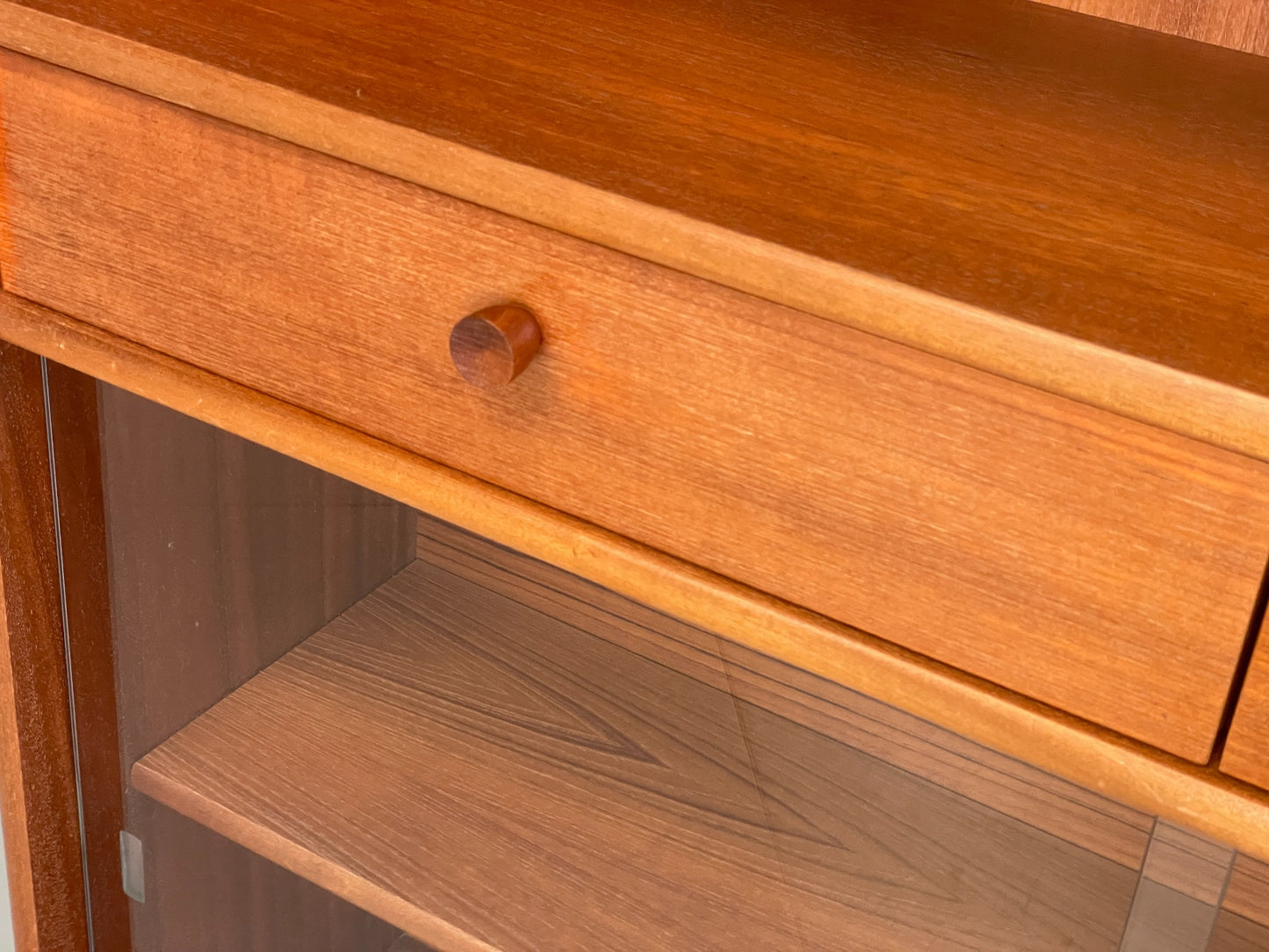 Vintage Nathan Shelving Unit Glazed Drawers 1970s Retro EB12203