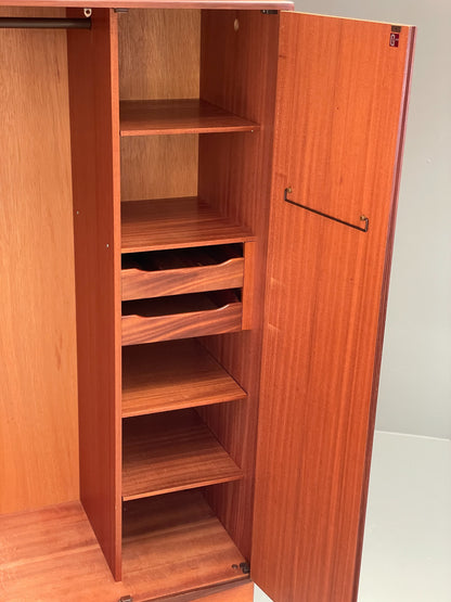 Vintage G-Plan Teak Wardrobe Clothes Rail Shelves Mid Century EB12206
