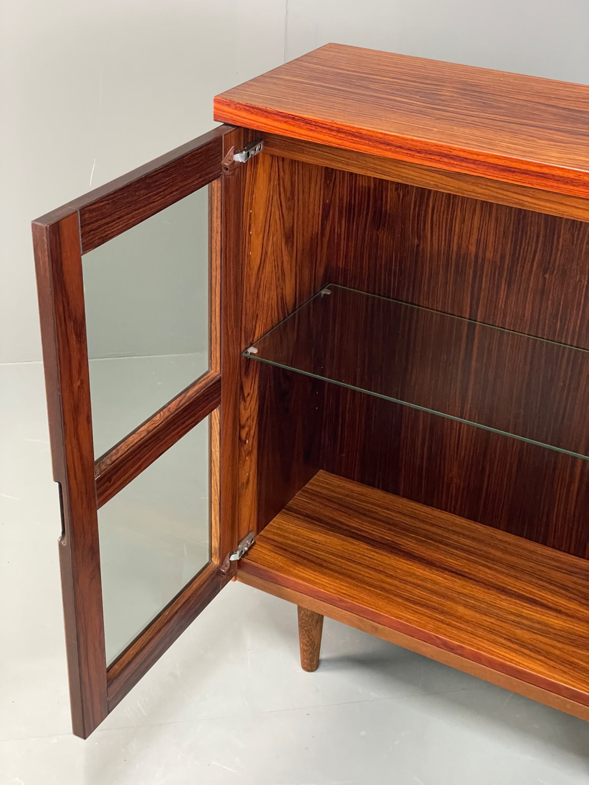 Vintage Swedish Glazed Bookcase Retro Chunky Shelving 1980s EB13111