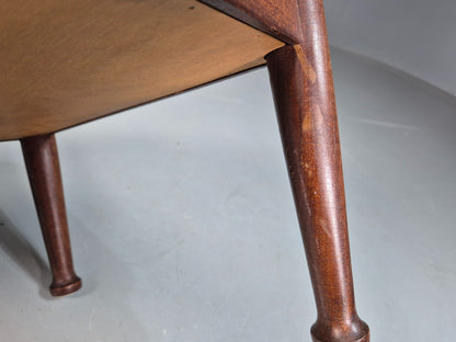 Vintage Mid Century Footstool Teak Guy Rogers 1960s Retro Gold EB07909