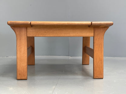 Vintage Oak Coffee Table Retro Danish Design Solid Oak Chunky EB12359