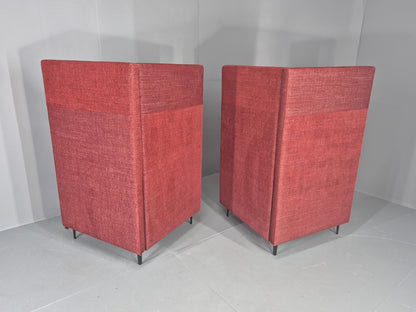 Vintage Moventi Booth sofa Red and Cream Quality Modern Design EB12576