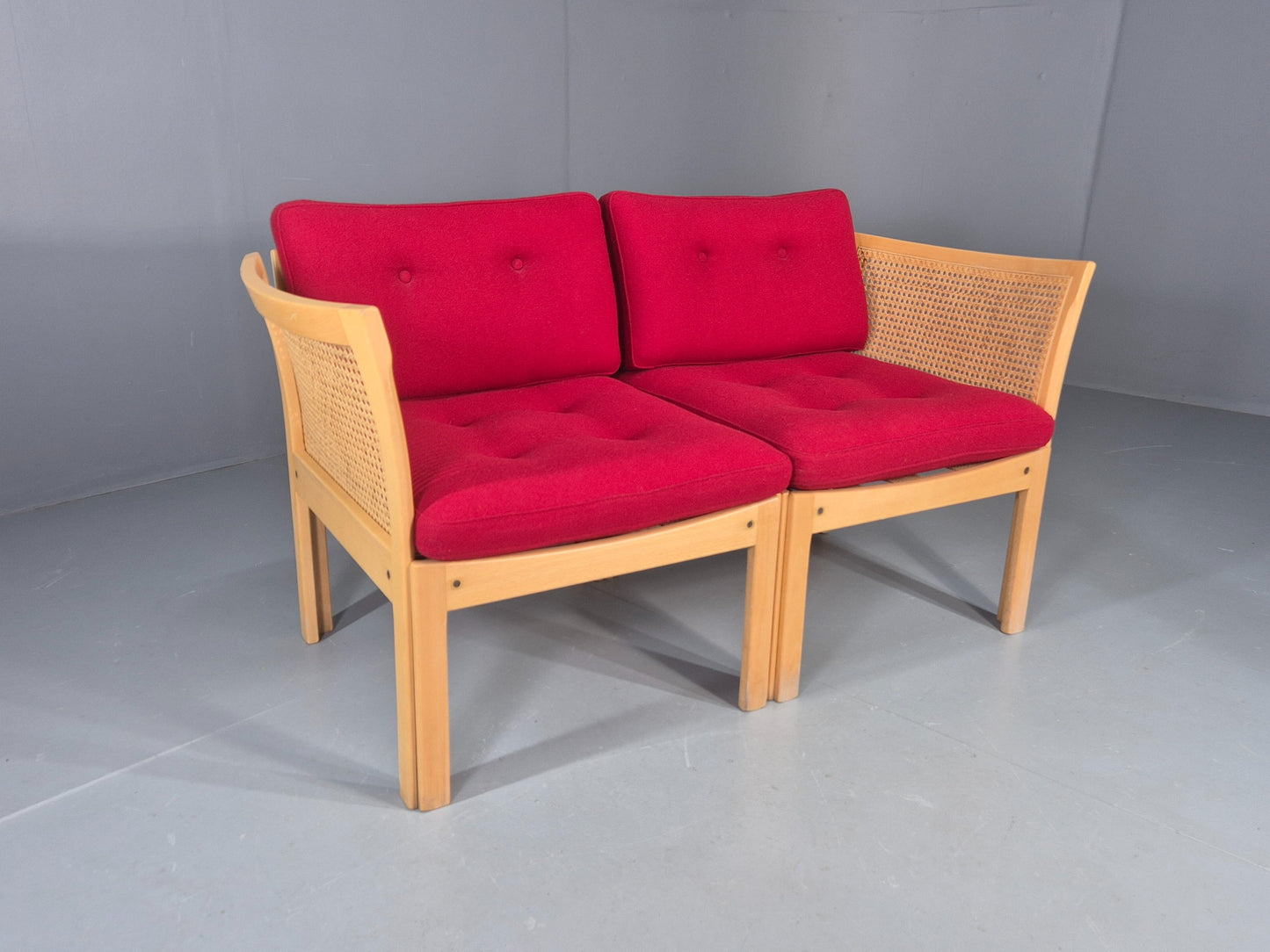 Vintage Mid Century 2 Seater Sofa Illum Wikkelso Plexus Retro Danish EB12389