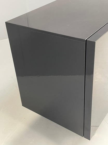 Calligaris Black 'Seattle' Sideboard Modern Italian Lacquered Drawers EB12498