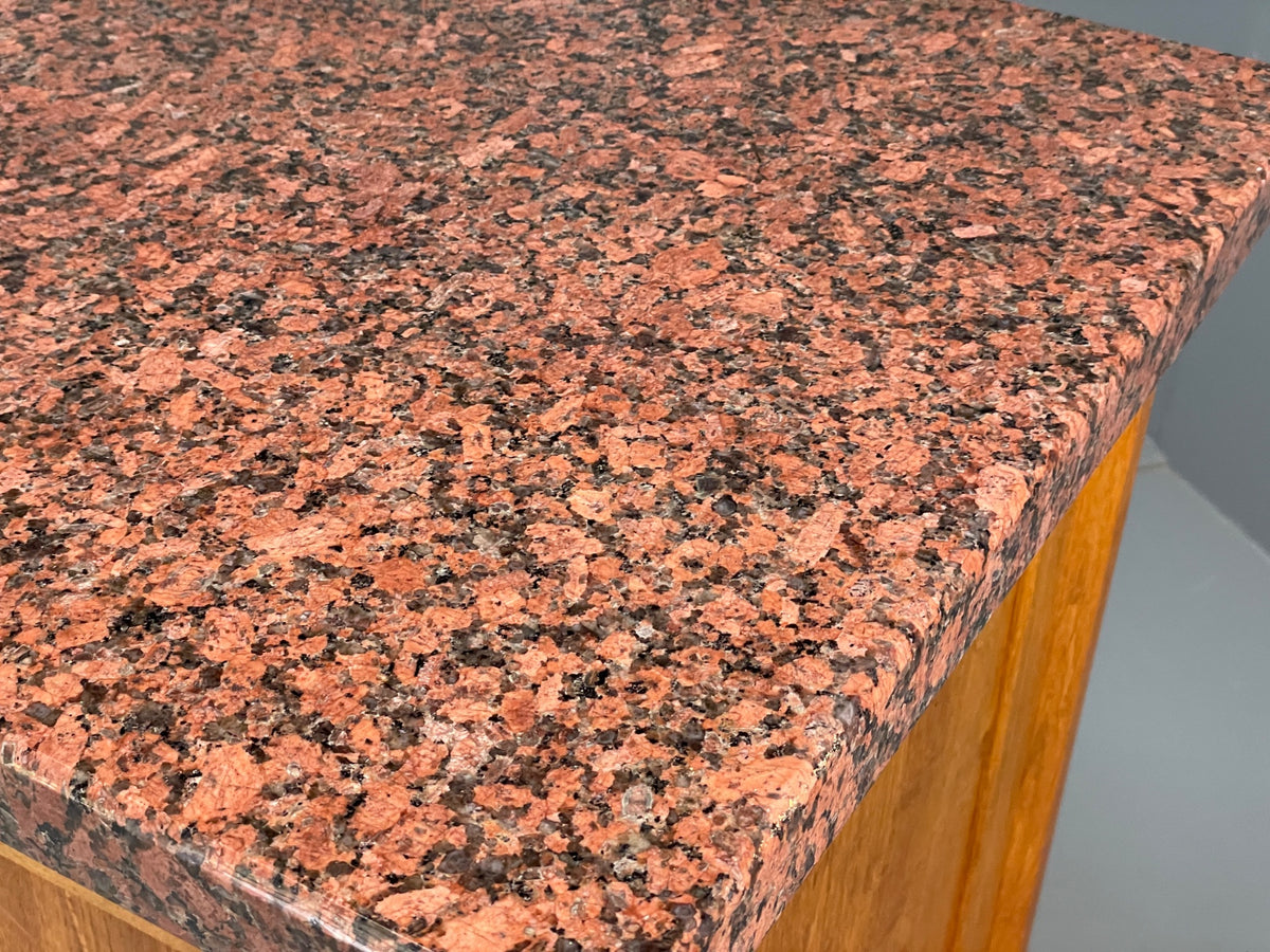 Modern Oak Granite Sideboard Solid Bespoke With Shelving Inlay EB13118