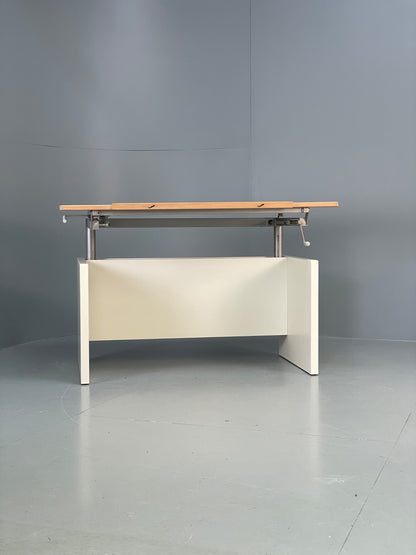 Vintage Hülsta Drawing Desk Architect Height Adjustable Tilting Retro EB12282