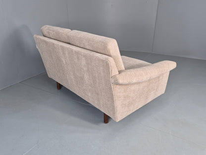 Vintage Danish 2 Seater Sofa Mid Century Original New Upholstery 1960s EB12533