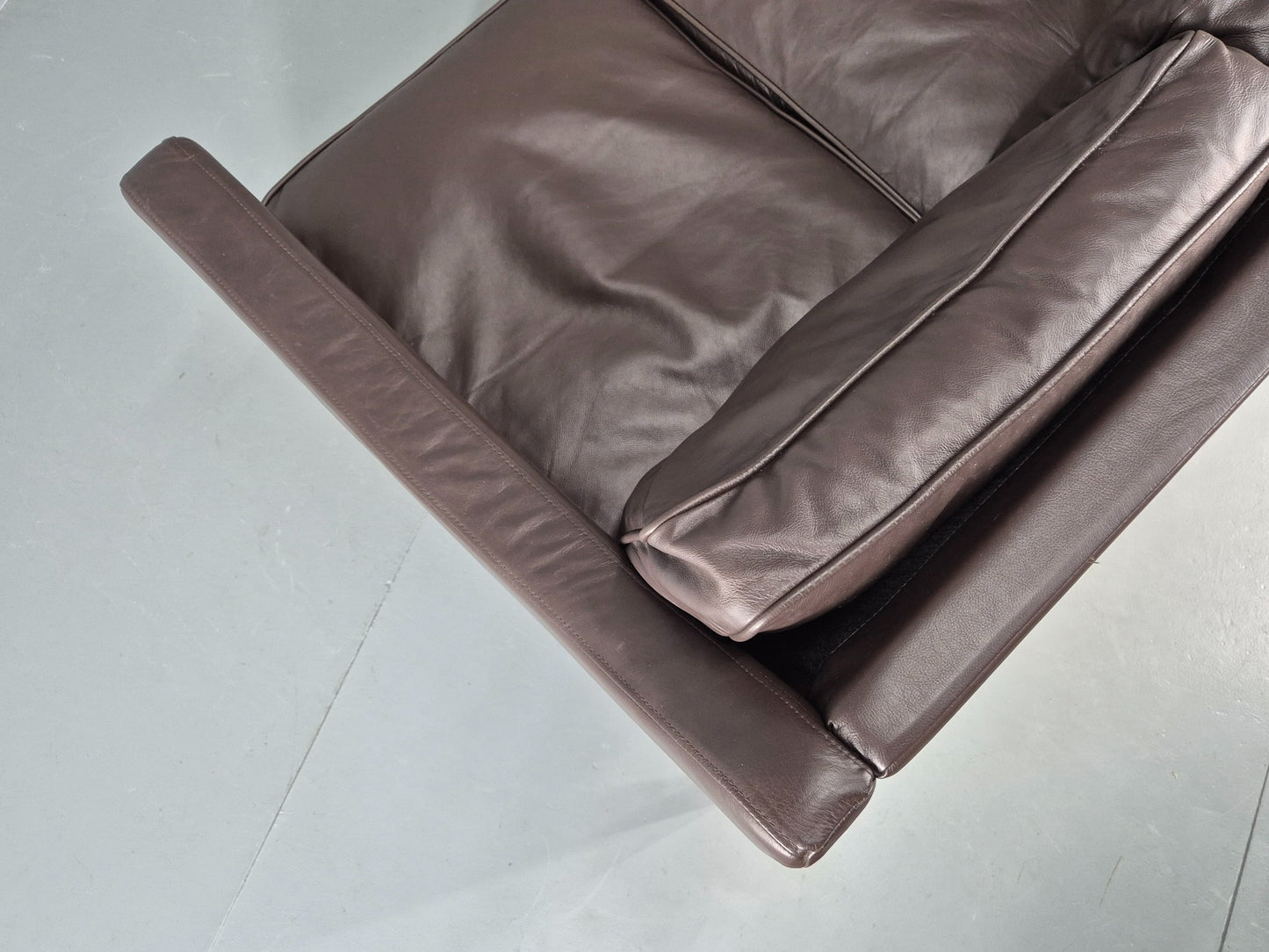 Vintage Scandinavian Style 3 Seat Sofa Sofa.com Brand Brown Leather EB12307