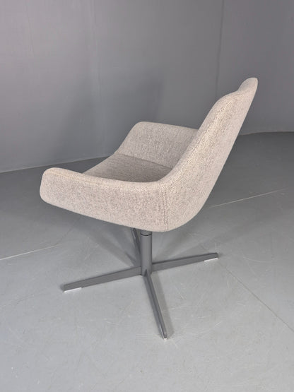Vintage Swivel Tub Chair Hitch Mylius Modern Design Retro Cream  EB12843