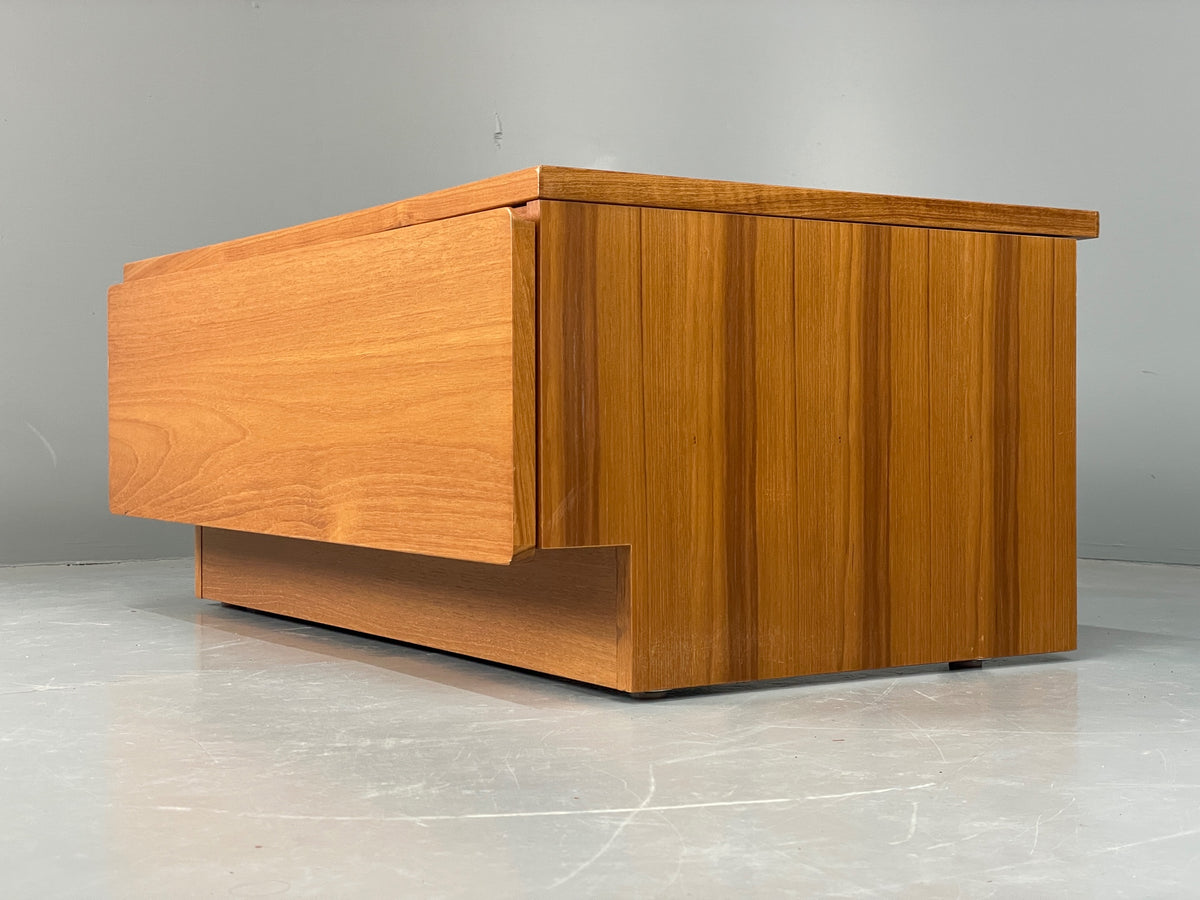 Vintage Teak Drawer TV Unit By Beaver & Tapley Retro Storage EB13155