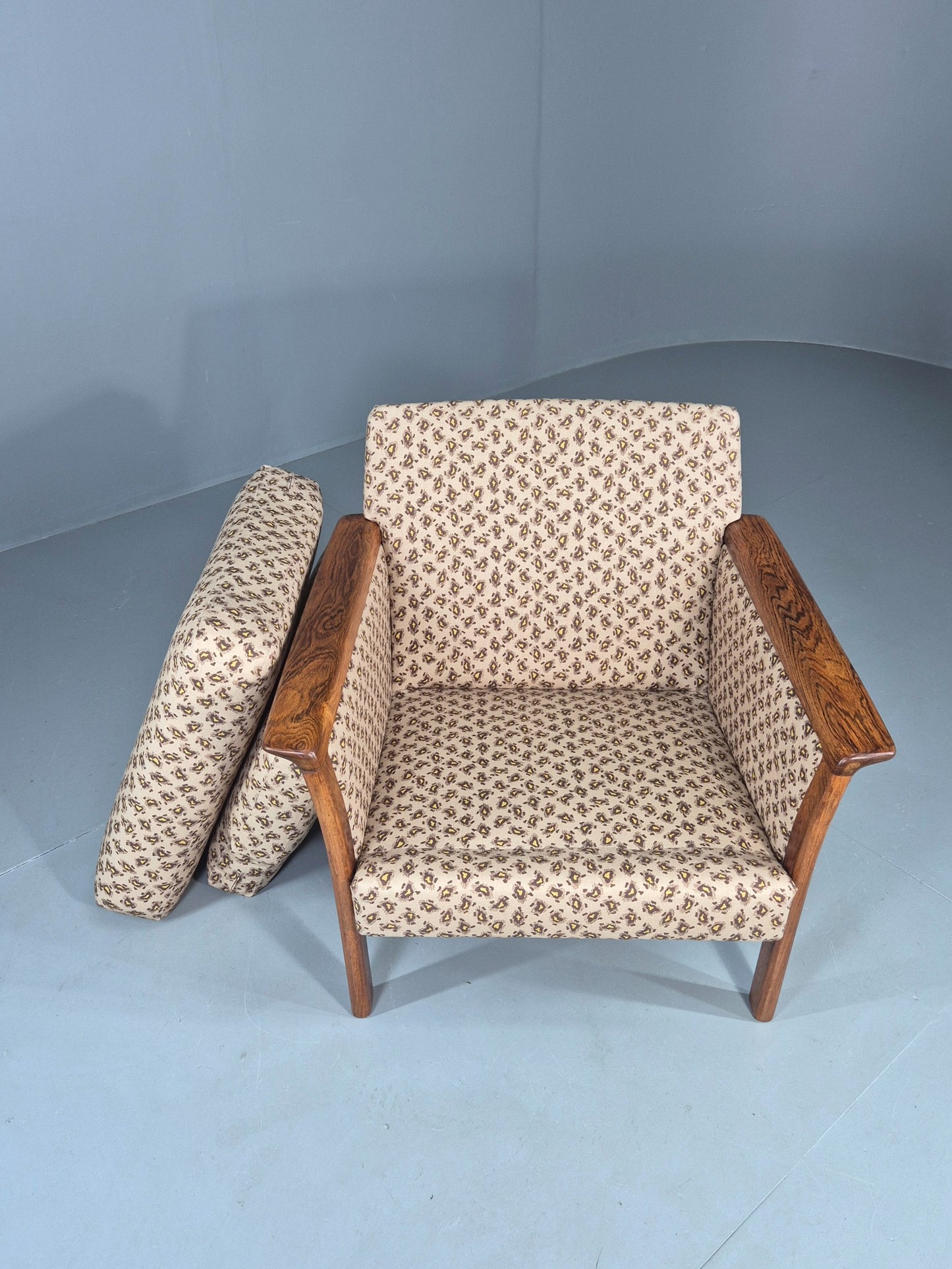 Vintage Mid Century Lounge Chair Brdr Andersen New Upholstery 60s Retro EB11132