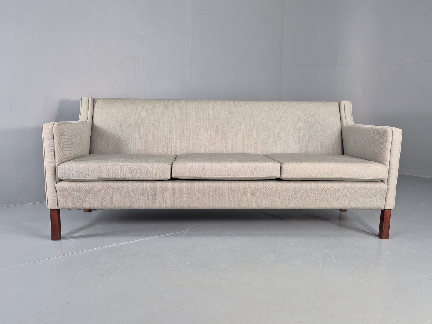 Vintage Danish 3 Seat Sofa 60s Mid Century Mogensen Style Original Retro EB12375