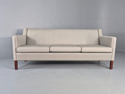 Vintage Danish 3 Seat Sofa 60s Mid Century Mogensen Style Original Retro EB12375