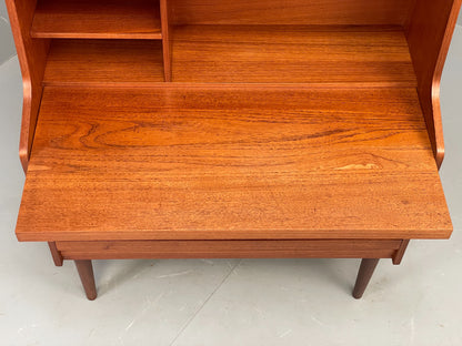 Vintage Teak Bureau Desk By Reoval 1960s Danish Mid Century Drawers EB12367