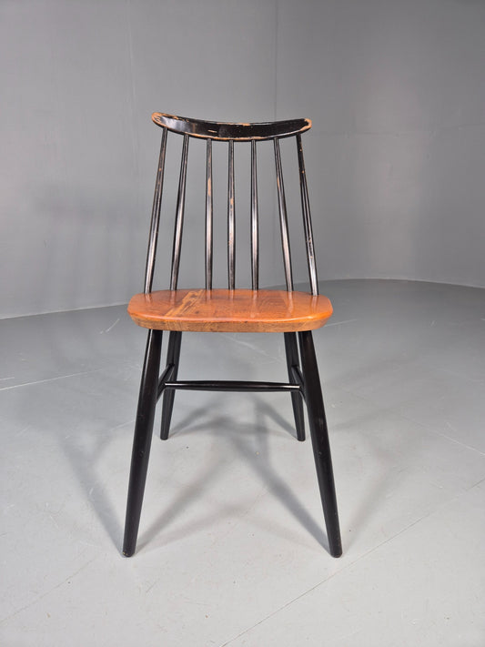 Vintage Ilmari Tapiovaara Fanett Chair Beech and Teak Retro MCM 1950s EB11602
