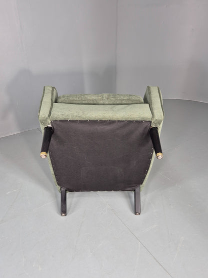 Vintage 1960s Mid Century Lounge Chair New Upholstery Retro Quality EB7919
