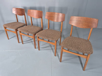 Vintage Dining Chairs Mid Century Teak and Beech 1960s Retro EB11955