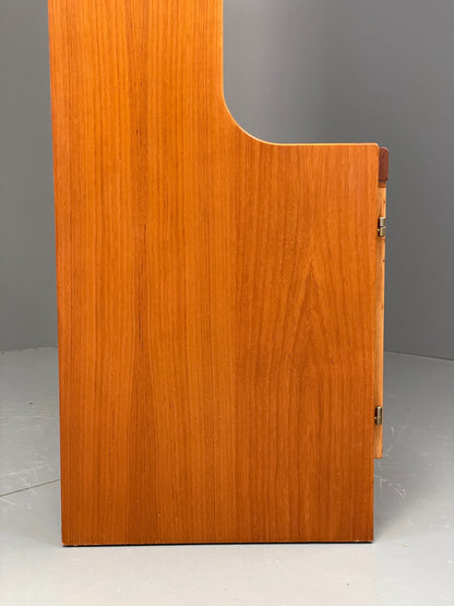 Vintage Teak Wall Unit Jentique 1970s Retro Shelving Glazed EB11971