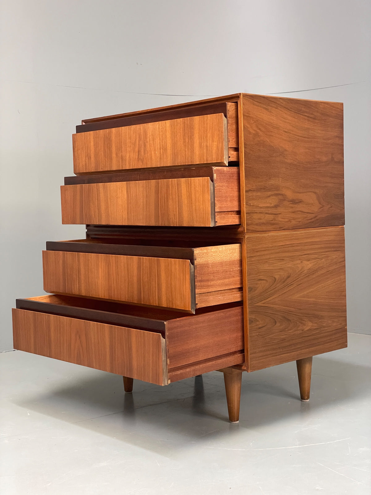 Vintage Chest Of Drawers By Meredew Walnut 1960s Mid Century Retro EB13167