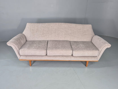 Mid Century 3 Seater Sofa 1950s Swedish New Upholstery Retro EB11129