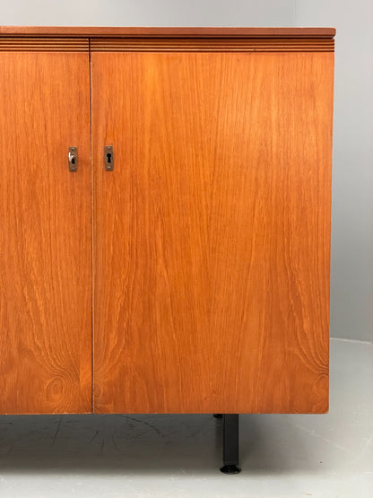 Vintage Teak Foldaway Desk Adjustable 1960s Retro Midcentury Shelving EB12082
