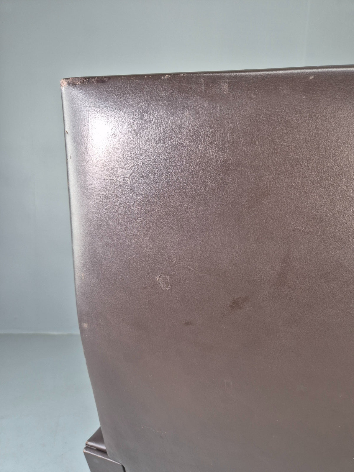 Vintage Danish Design Lounge Chair Brown Leather 1960s High Back MCM  EB13064