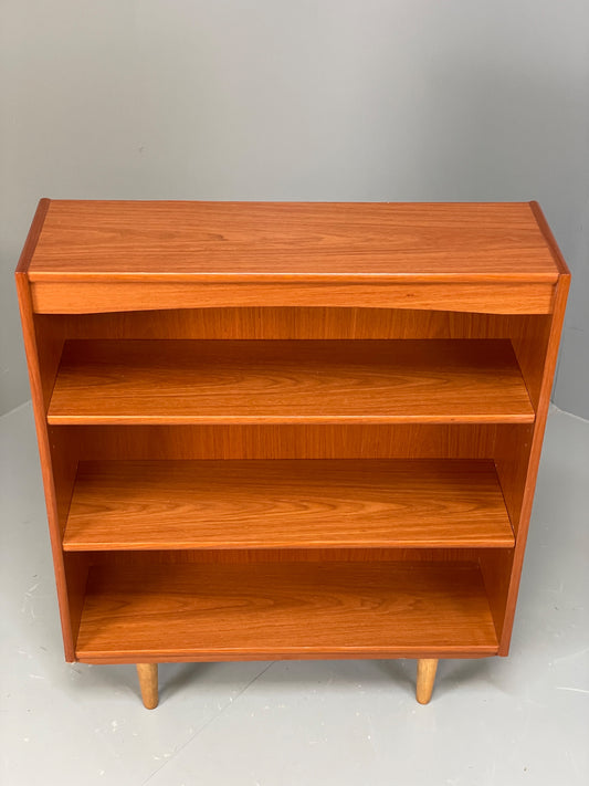 Vintage 1970s Teak Bookcase Retro Mid Century Adjustable Shelving EB12974