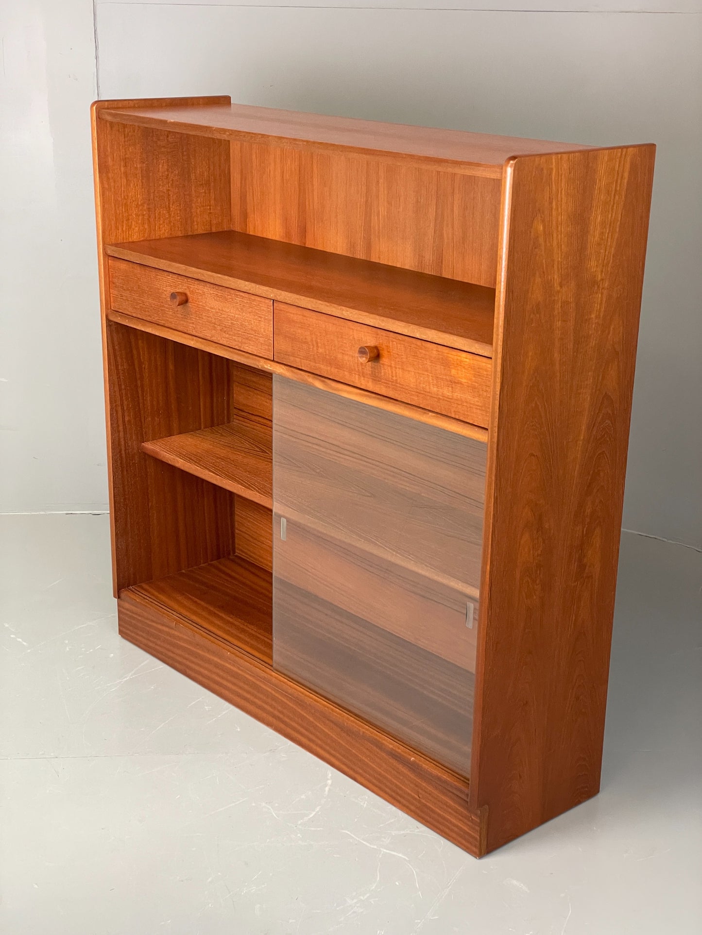 Vintage Nathan Shelving Unit Glazed Drawers 1970s Retro EB12203