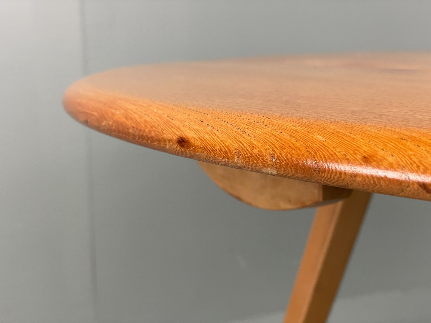 Vintage Ercol Elm Table Blonde Drop Leaf 1960s Mid Century EB12195