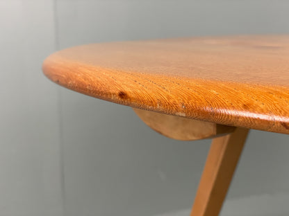Vintage Ercol Elm Table Blonde Drop Leaf 1960s Mid Century EB12195