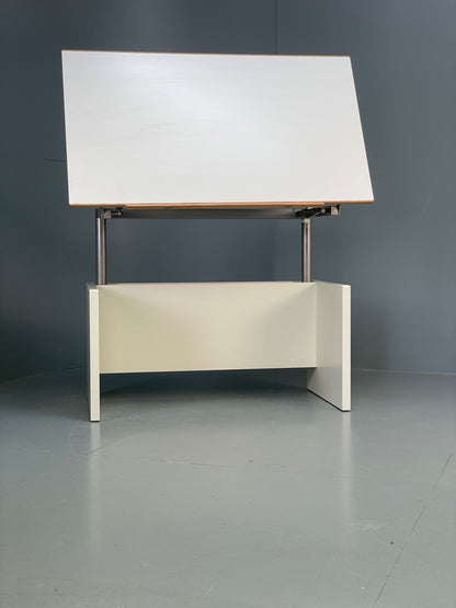 Vintage Hülsta Drawing Desk Architect Height Adjustable Tilting Retro EB12282