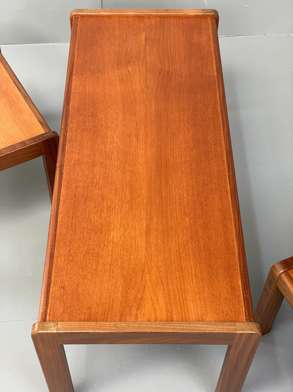 Vintage Nesting Tables Teak Gordon Russell Set Of 3 Retro 1970s EB12634