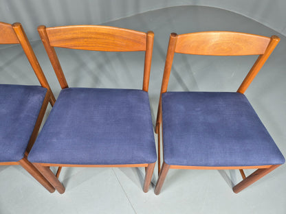 4 Mid Century Dining Chairs Teak Frame McIntosh 1970s Retro EB12161