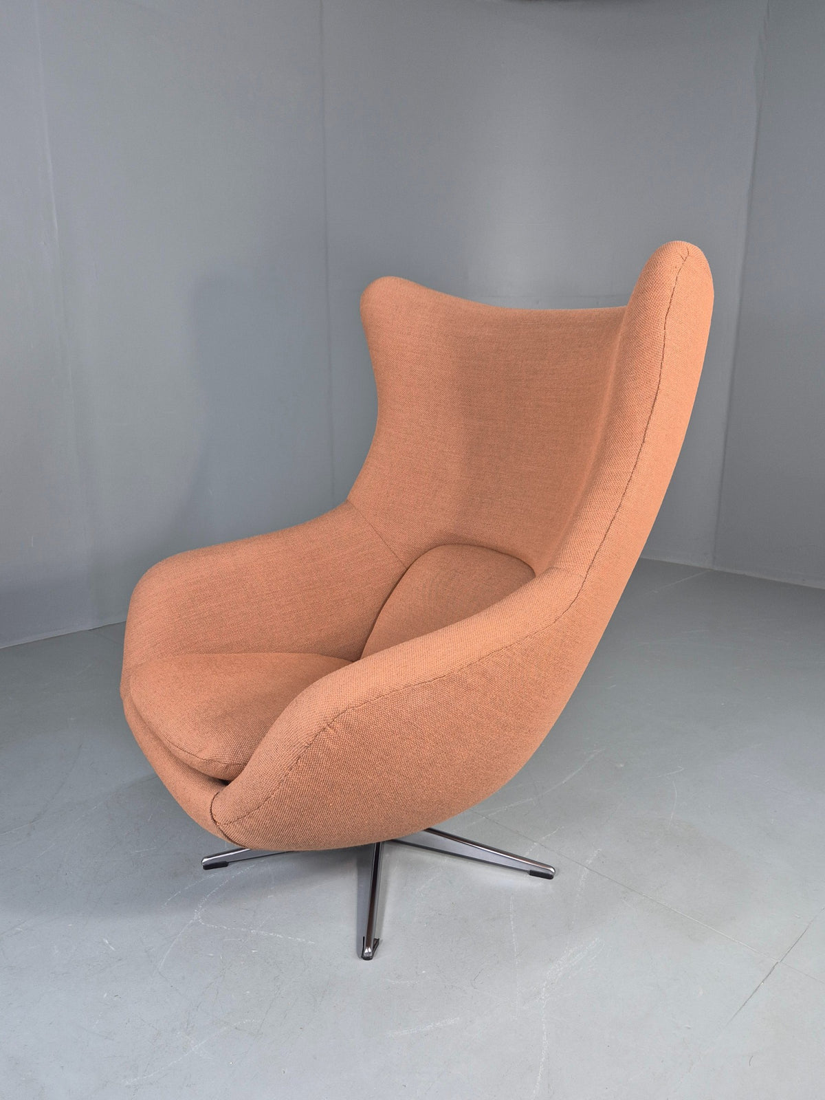 Vintage Danish Bucket Egg Chair New Upholstery 1960s Retro Mid Century EB12111