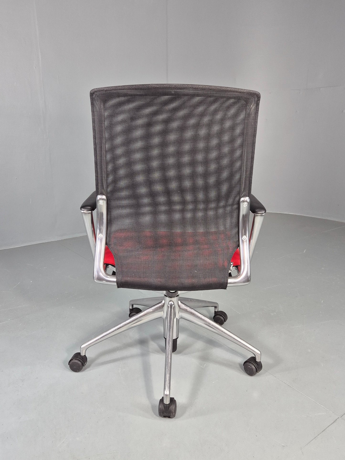 Vintage Vitra Media Office Chair Red and Black EB12246