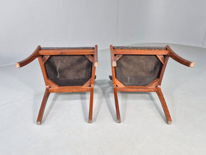 2 Vintage Dining Chairs Vanson Peter Hayward Design Retro MCM Teak EB10181
