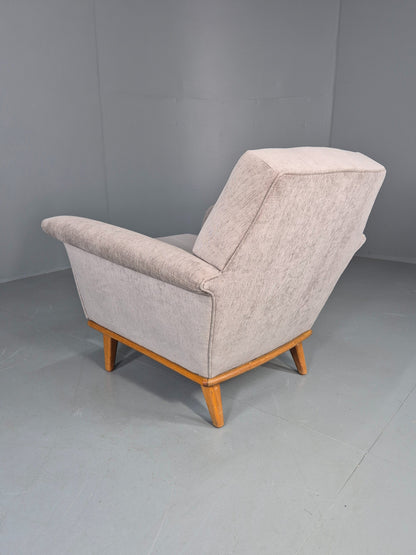Vintage Mid Century Lounge Chair New Upholstery Swedish 1960s Design EB11108