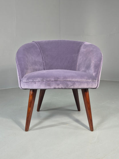 Vintage Danish Tub Chair 1960s Original Mid Century Design Retro Teak EB12951