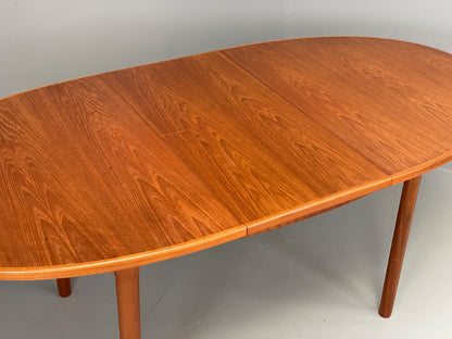 Vintage McIntosh Dining Table Oval Teak Extending Mid Century 1970s Retro EB12928